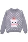 Blusa tricô infantil feminina poás Carlan
