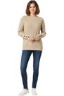 Blusa Tricô Manga Longa Botões Elegance Blusa Tricô Manga Longa Botões Elegance