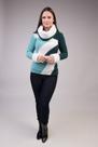 Blusa Tricô Ponto Pérola com Gola de Pele Avulsa - Jéssi
