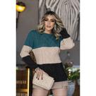 Blusa Tricot 3 Cores - Giuliana Marques Tricot - Tam M Blusa Tricot 3 Cores - Giuliana Marques Tricot - Tam M