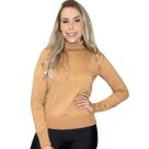 Blusa Tricot Cacharrel Feminina Básica Gola Alta M2-578C