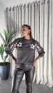 Blusa Tricot com Bordado Floral