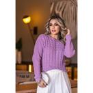 Blusa Tricot Croped Tranças Moderna Elegante Casual Tam M