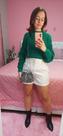 blusa tricot cropped - moda feminina - tricot inverno verde bandeira