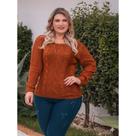 Blusa Tricot Decote Quadrado Giuliana Marques Tricot Tam Gg