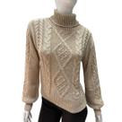 Blusa Tricot Feminina Elegante Fashion Outono/Inverno Detalhes Manga