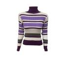 Blusa Tricot Gola Alta Roxo RR Confeccoes