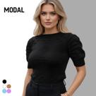 Blusa Tricot Modal Losango Manga Curta