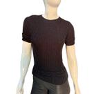 Blusa tricot modal manga curta confortável lançamento modinha versátil tam P/M
