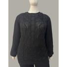 Blusa tricot Plus Size Moderna Manga Ampla EXG G2