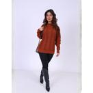 Blusa Tricot Premium Feminina Manga Longa 5 Tranças Suéter Inverno