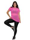 Blusa Tule Academia Fitness Feminina tela Transparente Camiseta