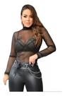 Blusa Tule + Cinto Feminino Corrente Dupla R044/45 Blusa Tule + Cinto Feminino Corrente Dupla R044/45
