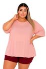Blusa Tule Feminina Fitness Academia PLus Size Rose Blusa Tule Feminina Fitness Academia PLus Size Rose