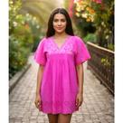 Blusa Túnica Bata Indiana Feminina Gestante Bordada HC-58981