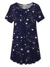 Blusa túnica LARACE Floral para mulheres plus size de manga curta