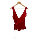 Blusa Vermelha Com Babado Charry