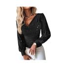 Blusa Vermelha Com Lantejoulas, Mangas Longas, Cintura Franzida, Malha De Poliéster, Elegante, Blusa Vermelha Com Lantejoulas, Mangas Longas, Cintura Franzida, Malha De Poliéster, Elegante,