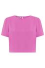 Blusa Visco Basics Cropped Feminina Viscose