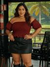 Blusa Xadrez Plus Size Cropped Ciganinha Bata Soltinha Alça Regata Ajustável Festa Junina