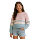 Blusão Boxy Kukiê Infantil Tricot Listrado Colors Candy