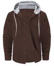 Blusão Cromoncent Corduroy para homens Coffee XXL