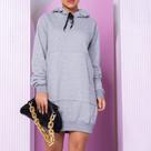 Blusao de Moletom longo Feminino