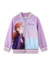 Blusão Disney Frozen Anna Girl Varsity Bomber Roxa 5-6 Anos