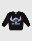 Blusão em Moletom Stitch Preto Tamanho 4 - Malwee