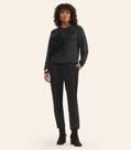 Blusão Feminino Em Molecotton Estampado Rovitex Preto