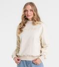 Blusão Feminino Estampado Com Gola Alta Rovitex Bege