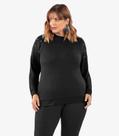 Blusão Feminino Molecotton Plus Size Secret Glam Preto