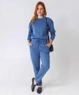 Blusão Feminino Moletom Detalhe Ombro Marisa Azul-52207