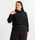 Blusão Feminino Plus Size Secret Glam Preto