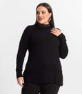 Blusão Feminino Plus Size Secret Glam Preto Blusão Feminino Plus Size Secret Glam Preto