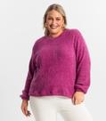 Blusão Feminino Plus Size Secret Glam Roxo Blusão Feminino Plus Size Secret Glam Roxo