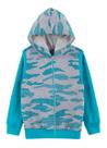 Blusão Infantil Menino Capuz Moletom Camuflado Games Inverno