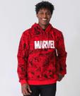 Blusão Masculino Capuz Super Heróis Marvel Vermelho-49639