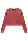 Blusão moletom cropped feminino lunender tamanho g algodão -