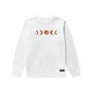 Blusão Moletom Infantil Fases da Lua Personalizado sem Capuz gola Redonda