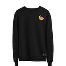 Blusão Moletom lua Astronauta Masculino e Feminino Personalizado sem Capuz gola Redonda