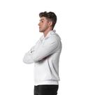 Blusão Moletom Masculino com Zíper Branco Blusão Moletom Masculino com Zíper Branco