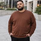 Blusão Plus Size Masculino em Moletom Flanelado Malwee