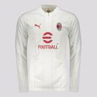 Blusão Puma Milan Pré-Jogo 2025 Branco Blusão Puma Milan Pré-Jogo 2025 Branco