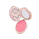 Blush em relevo Flower Knows Strawberry Rococó acabamento rosa fosco blush em pó montável e misturável para bochechas, rubor natural para todos os tons de pele (G01 Romantic Blower, 4,6 g)