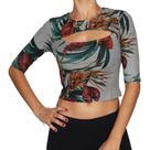Blusinha 1/2 Manga Riu Kiu - Cinza