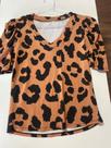 Blusinha animal print tamanho único