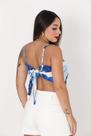 Blusinha Blusa Lenço Feminina Crépinho Digitalizado do 36 Até o 46