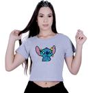 Blusinha Cropped Algodão Lilo Stitch Fofo