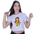 Blusinha Cropped Algodão Lilo Stitch Girl